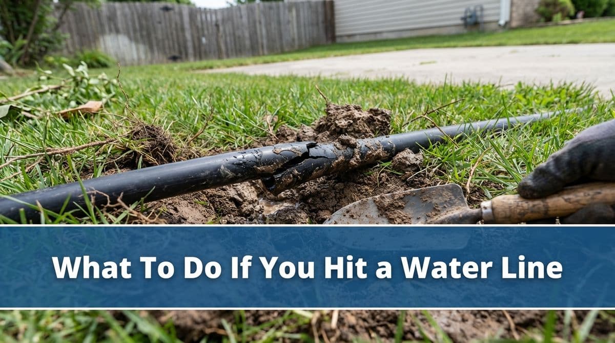 Hit a Water or Sprinkler Line While Digging? Do This Next image